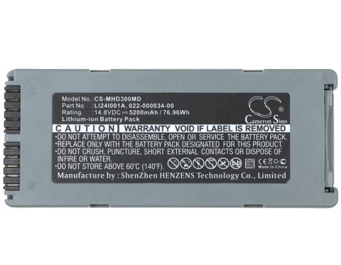 Bateria do Mindray BeneHeart D1, BeneHeart D2, BeneHeart D3 Bateria do Mindray BeneHeart D1, BeneHeart D2, BeneHeart D3