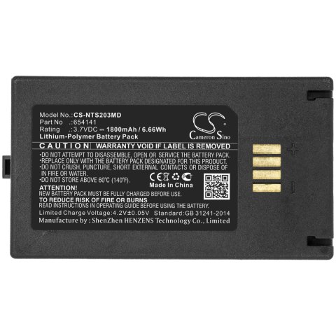 Bateria do Nova StatStrip Glucose Meter, TPS-2003 Bateria do Nova StatStrip Glucose Meter, TPS-2003