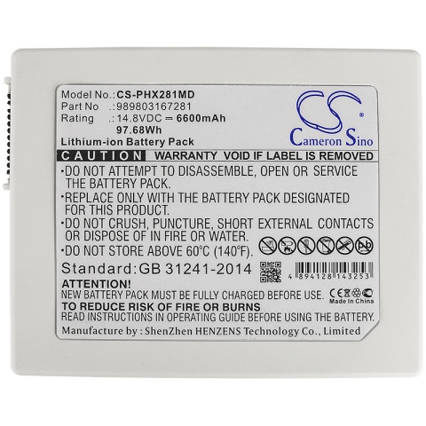 Bateria do Philips Defibrillateur, Heartstart XL Plus, HeartStart XL+, Moniteur, Philips Defibrillator Hearstar Bateria do Philips Defibrillateur, Heartstart XL Plus, HeartStart XL+, Moniteur, Philips Defibrillator Hearstar