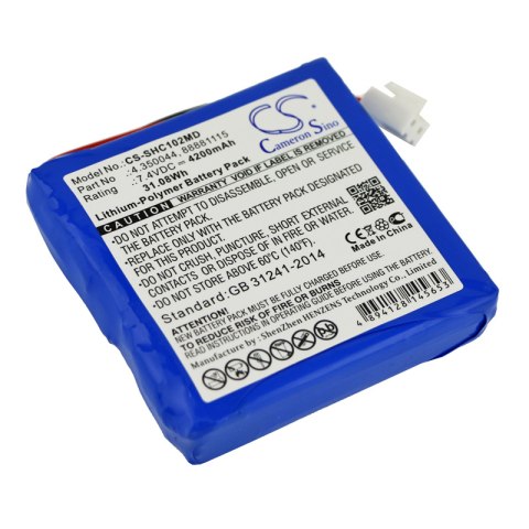 Bateria do Schiller Cardiovit AT102+, ECG AT102 +, MS-2007, MS-2010, MS-2015 Bateria do Schiller Cardiovit AT102+, ECG AT102 +, MS-2007, MS-2010, MS-2015