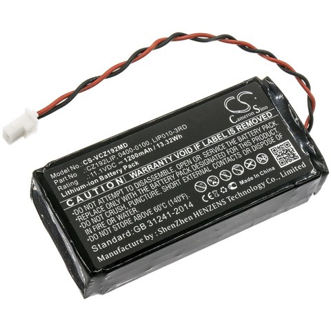 Bateria do Verathon 0400-0100, 0800-0404, CZ192LIP, GlideScope Monitor, Glidescope Portable GVL Laryng, KMBNK513475 Bateria do Verathon 0400-0100, 0800-0404, CZ192LIP, GlideScope Monitor, Glidescope Portable GVL Laryng, KMBNK513475