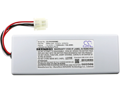 Bateria do Philips Respirateur V60, Respirateur V60S, Respironics V60, Respironics V60S Bateria do Philips Respirateur V60, Respirateur V60S, Respironics V60, Respironics V60S