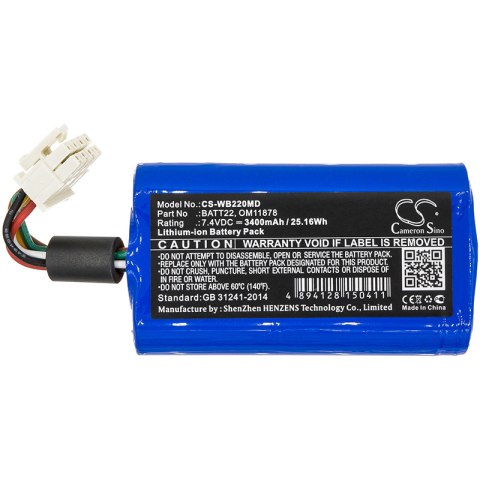 Bateria do Welch-Allyn Connex Spot, Connex Spot Monitor, Grason-Stadler, Pressure unit Connex Spot, Protocol Bateria do Welch-Allyn Connex Spot, Connex Spot Monitor, Grason-Stadler, Pressure unit Connex Spot, Protocol