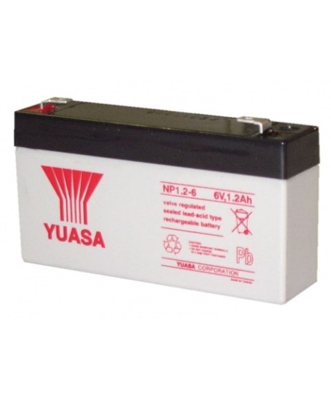 Bateria do LEAD 6V 1.2AH YUASA