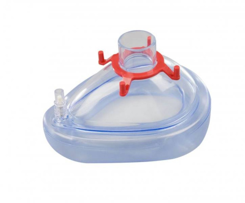 Maska PVC rozm. 4 - czerwony Maska PVC rozm. 4 - czerwony