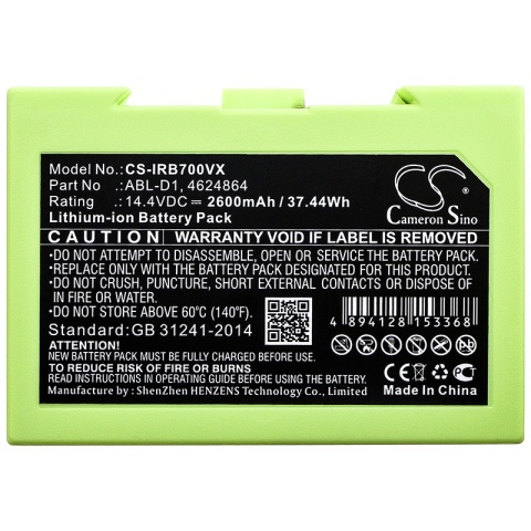 Bateria do iRobot I7 14 .4 V 2600 mAh CS-IRB700VX