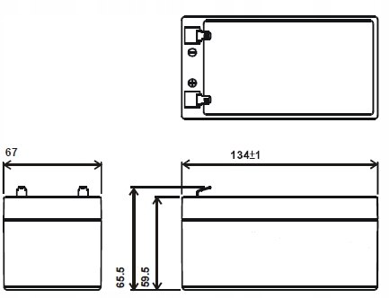 Akumulator MWS 3.4-12 AGM 12V 3,4Ah MW Power ABCV Pojemność 3.4 Ah